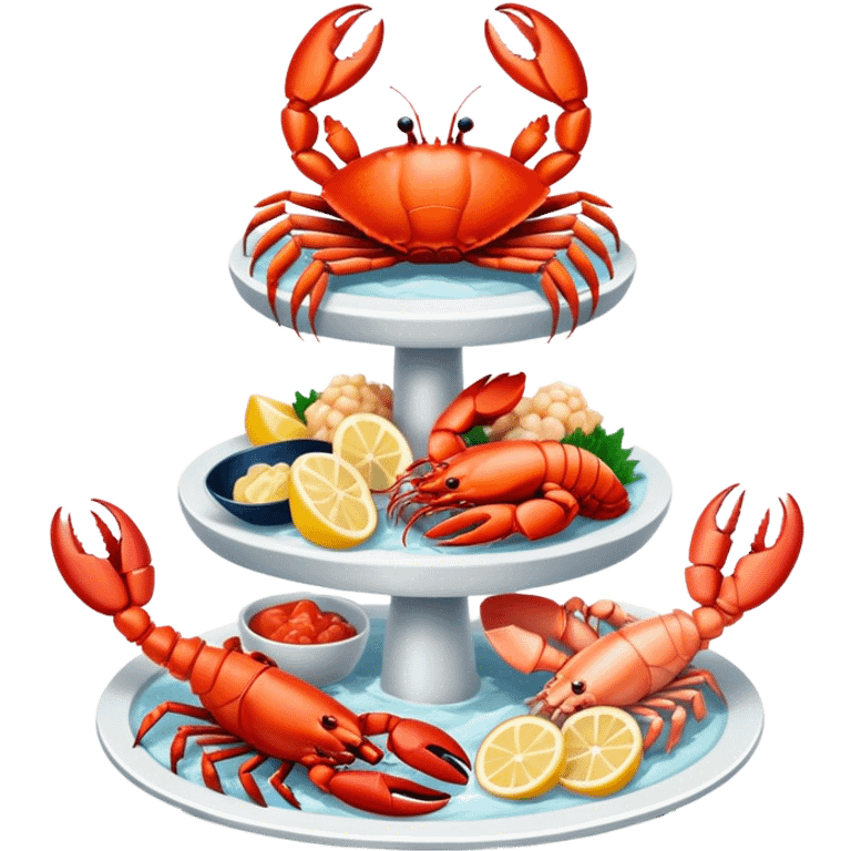 seafood tower emoji