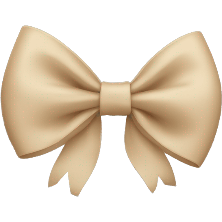 Beige bow emoji