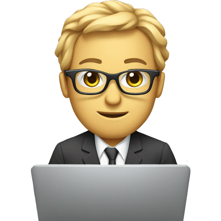 data science with laptop and glasses emoji