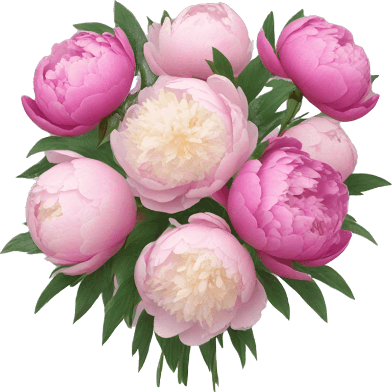 Bouquet of peonies emoji