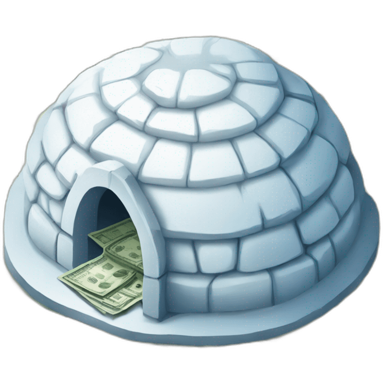 igloo printing dollar notes emoji