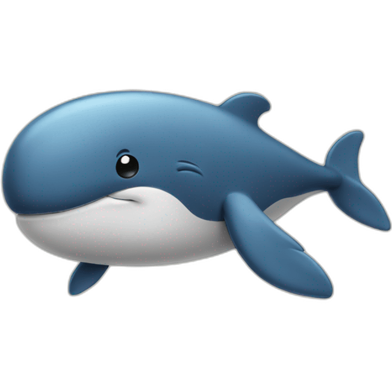 sad cartoon whale emoji