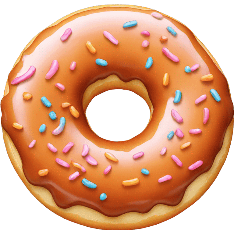 donut with orange glaze emoji