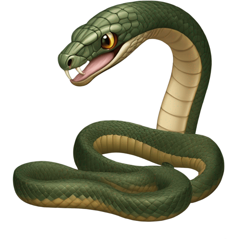 A King Cobra emoji