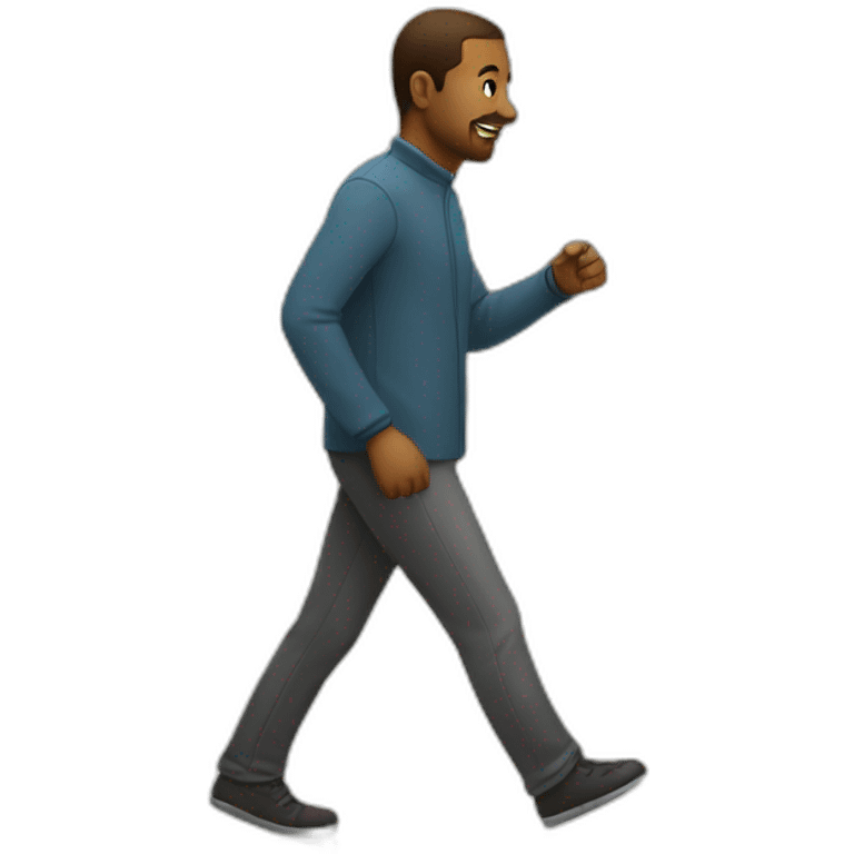 random man walking emoji