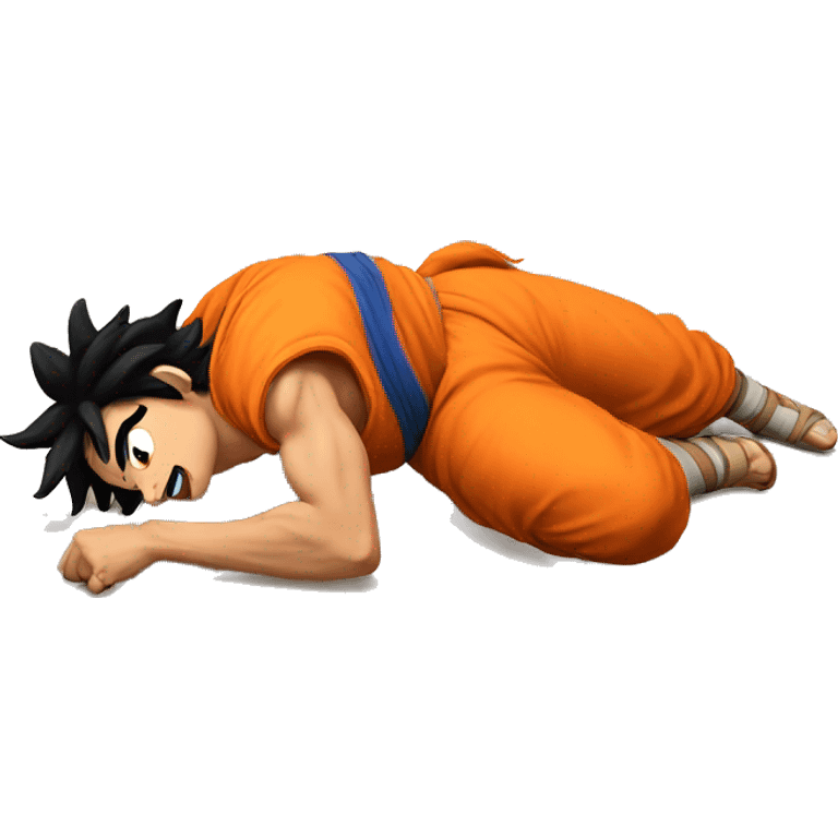 yamcha defeated on floor emoji