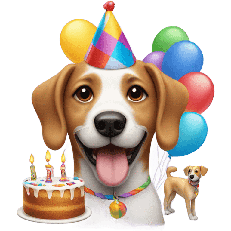 Dog birthday emoji