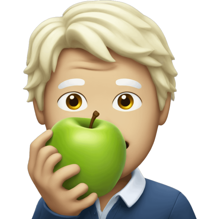 boris eating apples emoji