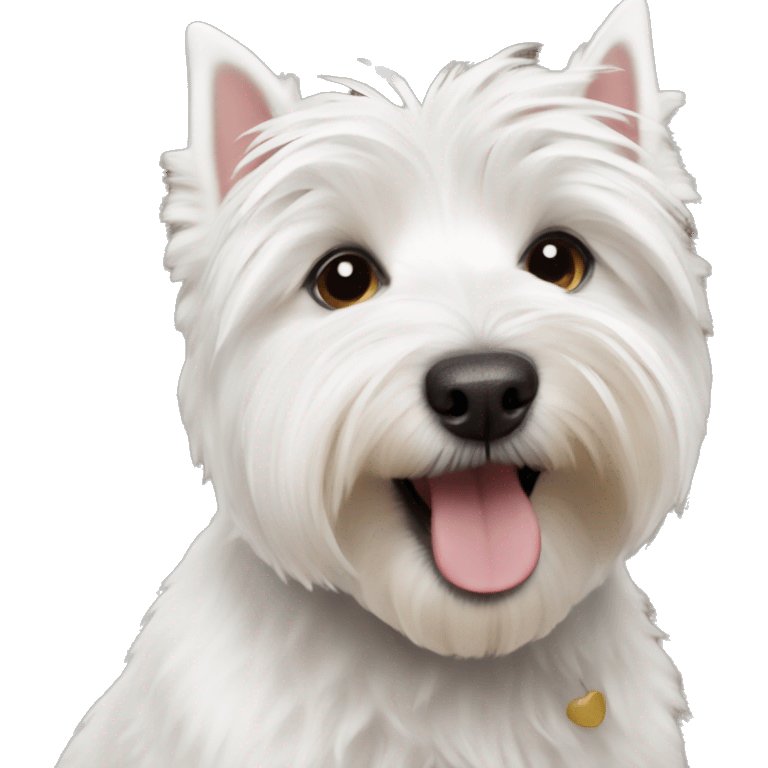 Westie cute dog  emoji