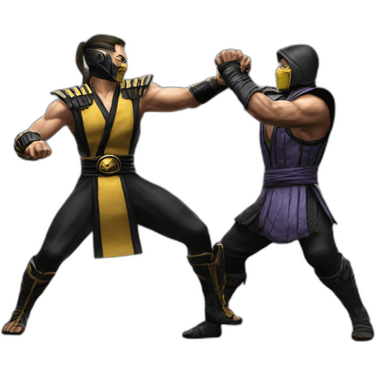 mortal kombat 2 battle between two people emoji