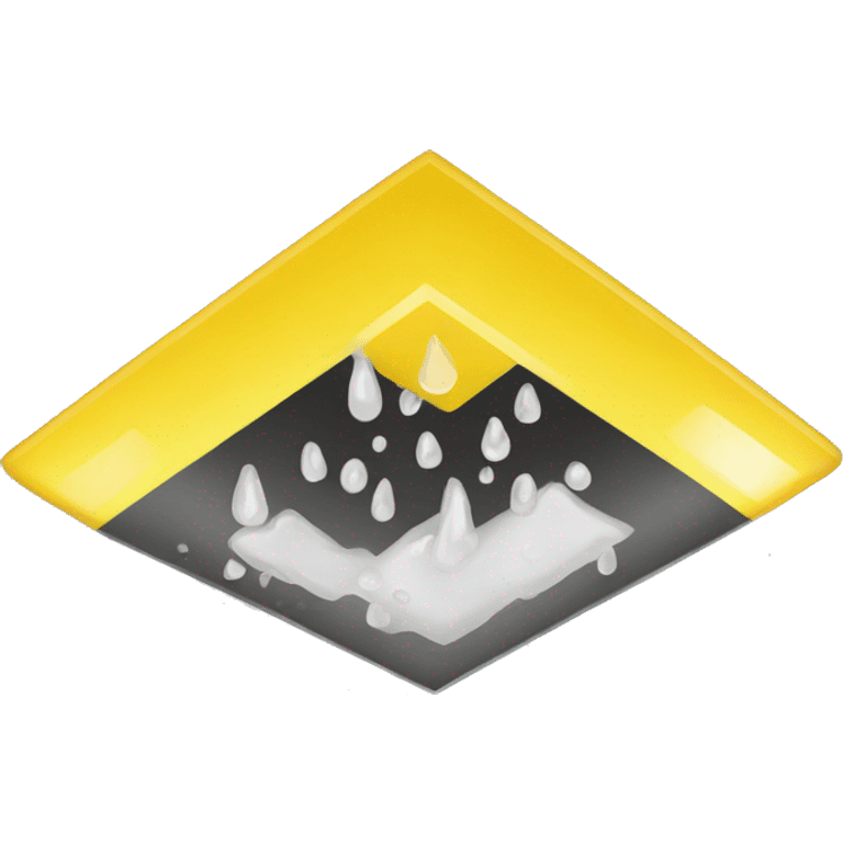 
Yellow Wet Floor Prevention Sign emoji