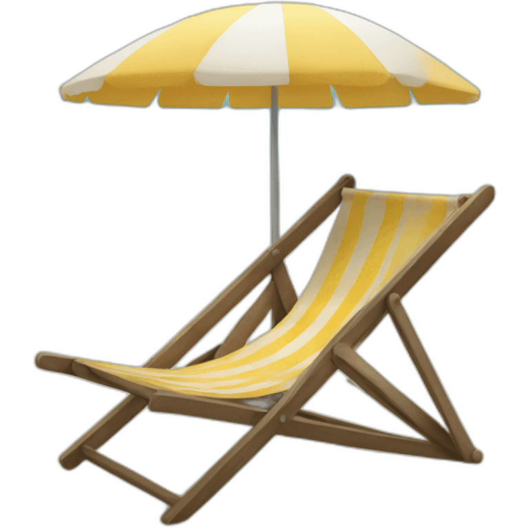 Beach chair emoji