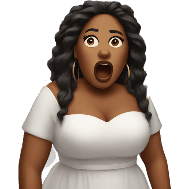 Lizzo shocked emoji