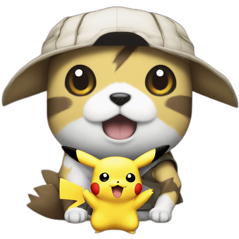 Pikachu luffy emoji