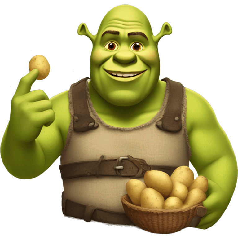 Shrek with potatoes  emoji