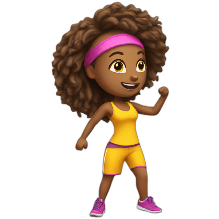 sunny zumba emoji