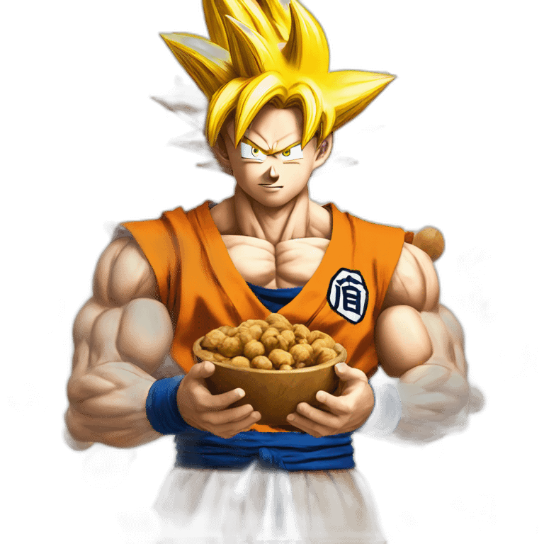 goku holding nuts emoji