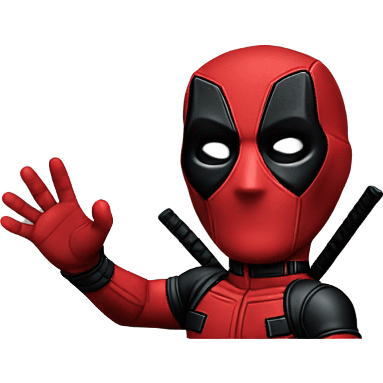  Deadpool waving his hands emoji