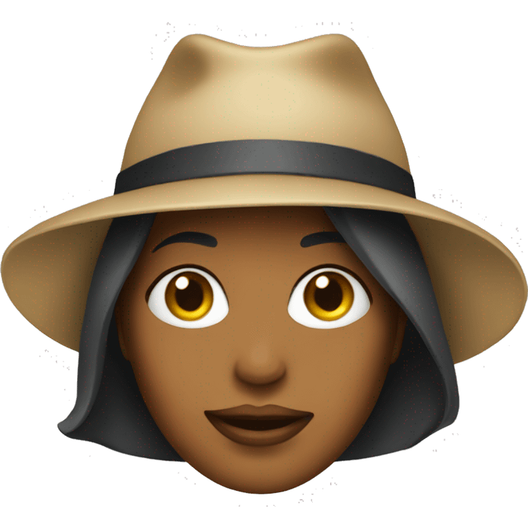 woman face with hat emoji