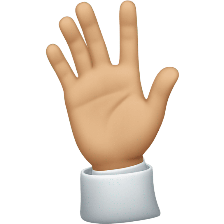 hand flat side viw emoji