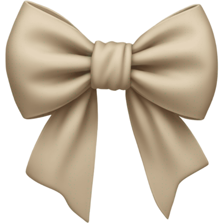 Beige bow emoji