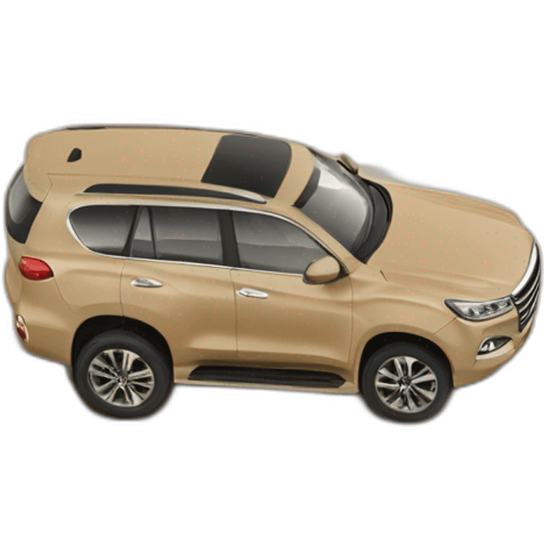 Haval H9 SUV on sand emoji