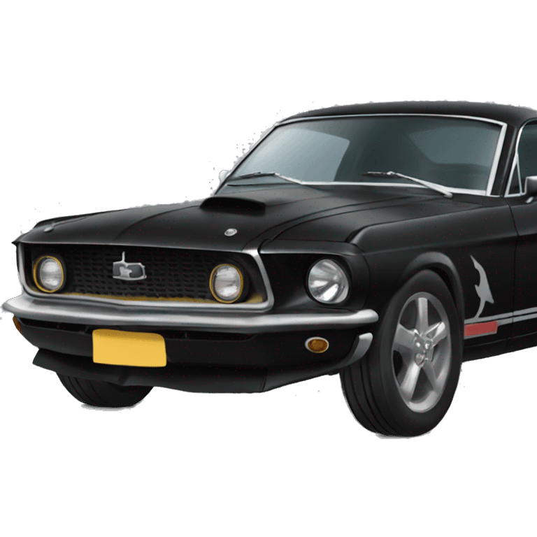 Black mustang  emoji