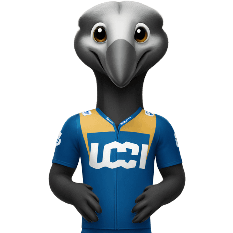 Anteater with UCI jersey emoji