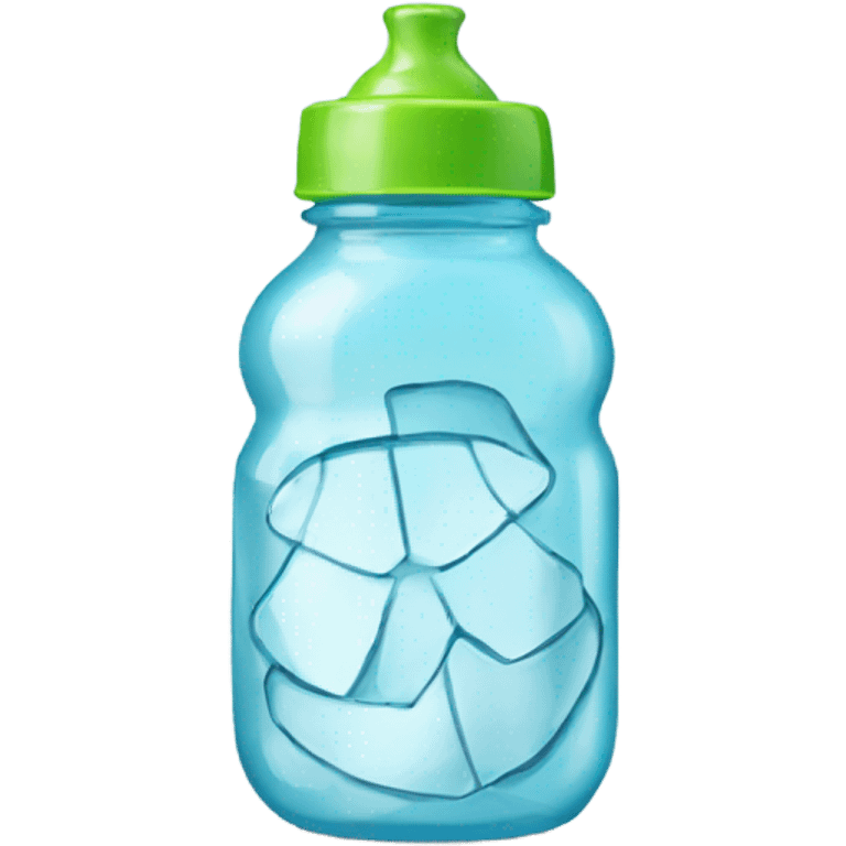 Cracked baby bottle emoji