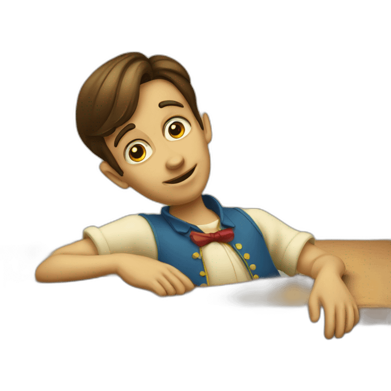 Pinocchio lying emoji