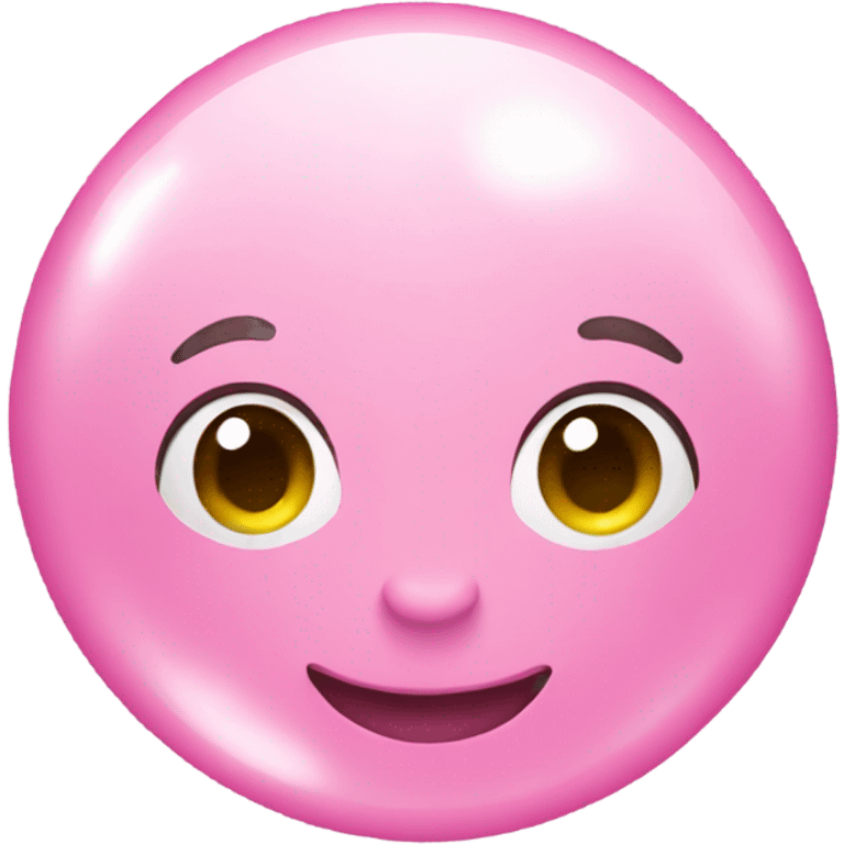 Bubble pink emoji