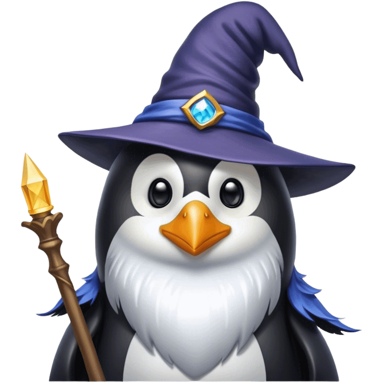 Penguin Wizard emoji