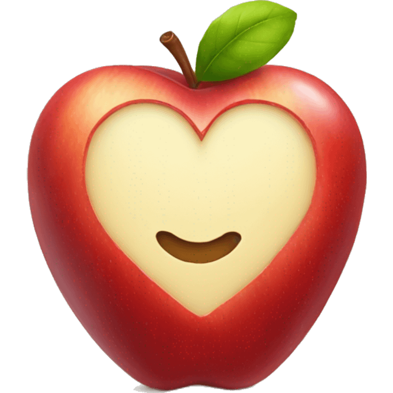 Heart apple emoji