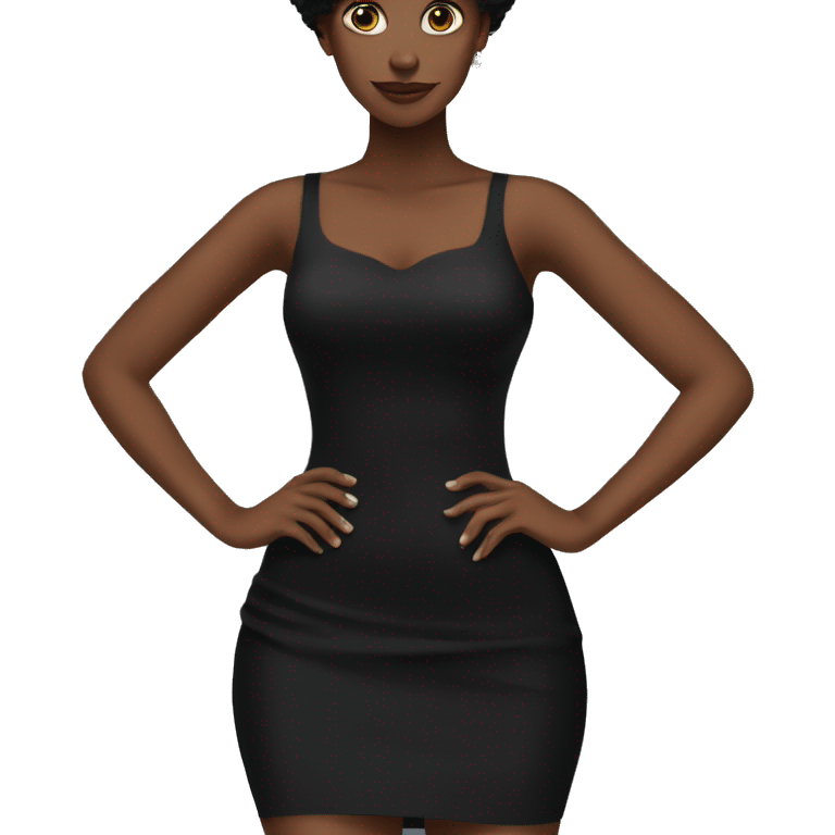 tight Black dress emoji