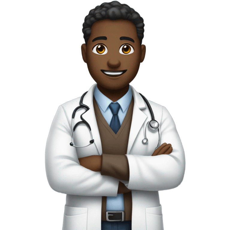 Black doctor emoji