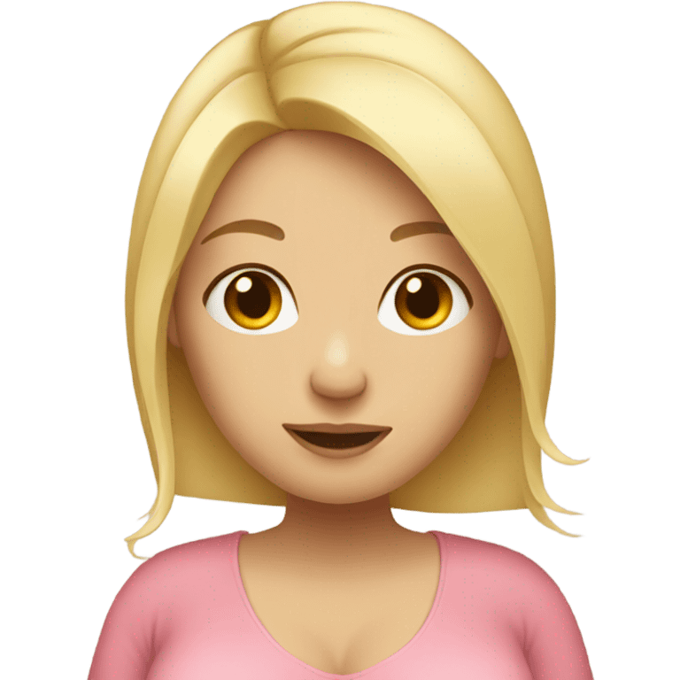 Pregnant blonde emoji