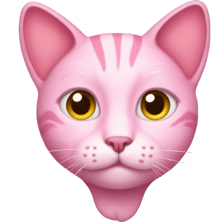 Pink cat  emoji