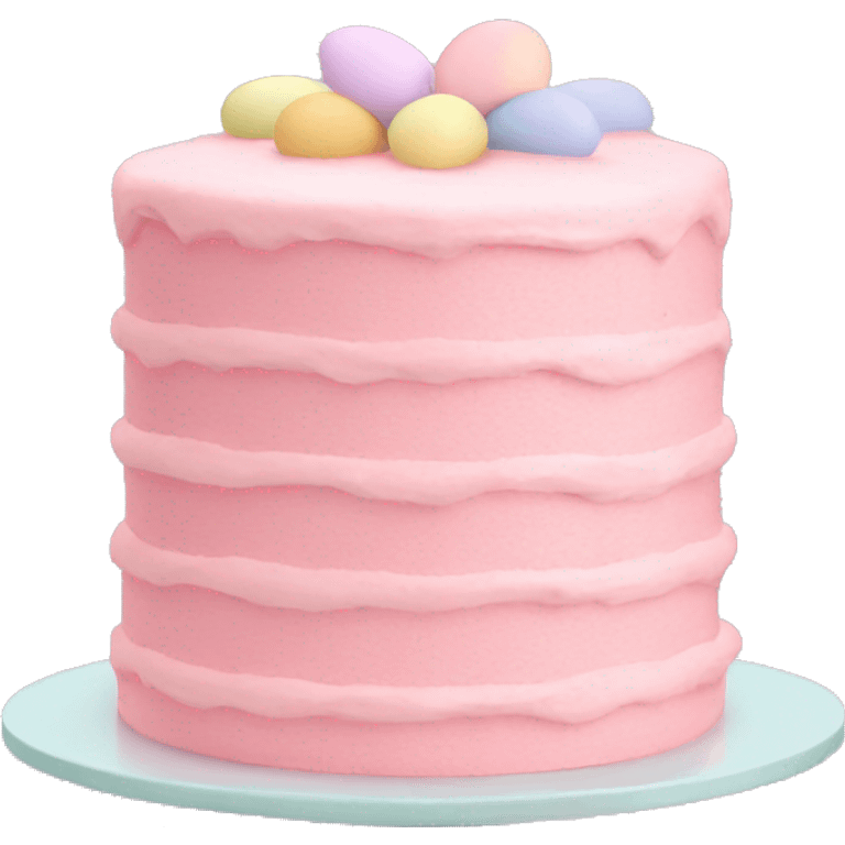 easter pastel light pink cake emoji