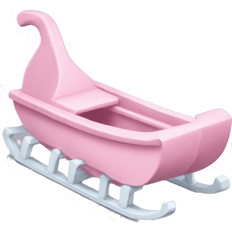 pastel pink sledge emoji