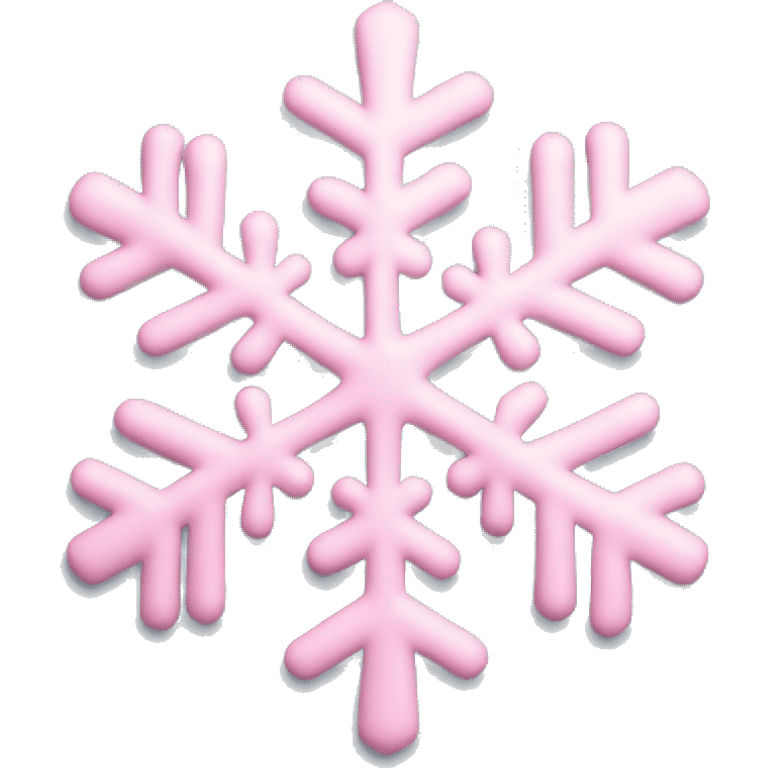 pastel pink snowflake  emoji