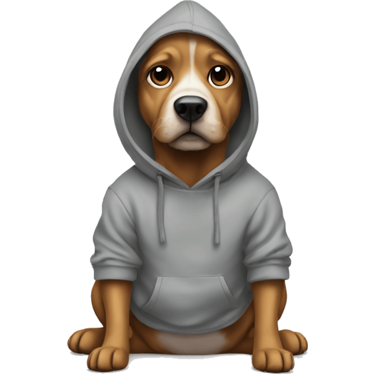 Dog in hoody emoji