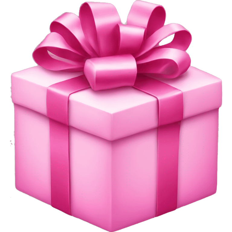 pink christmas present  emoji