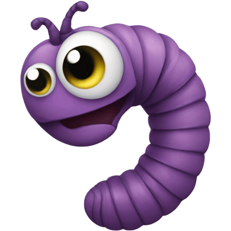 Cute worm emoji