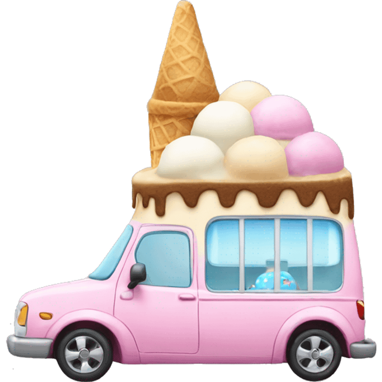 Ice cream car emoji