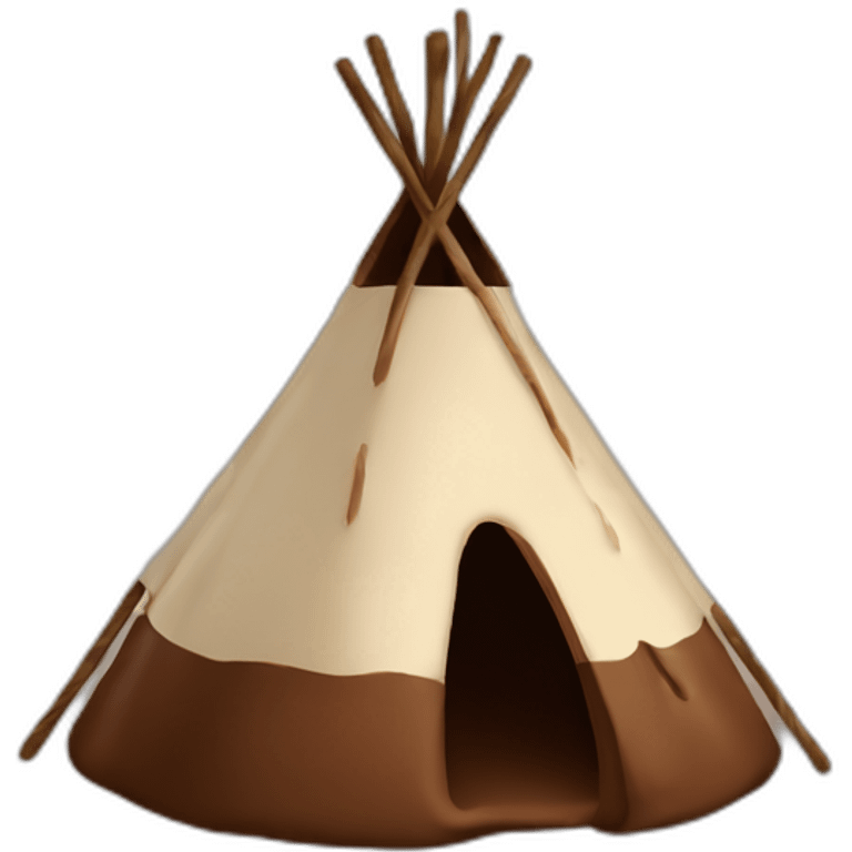 Tepee in chocolate  emoji