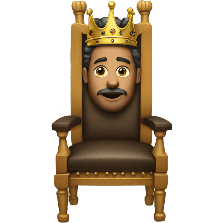 the king on a chair  emoji