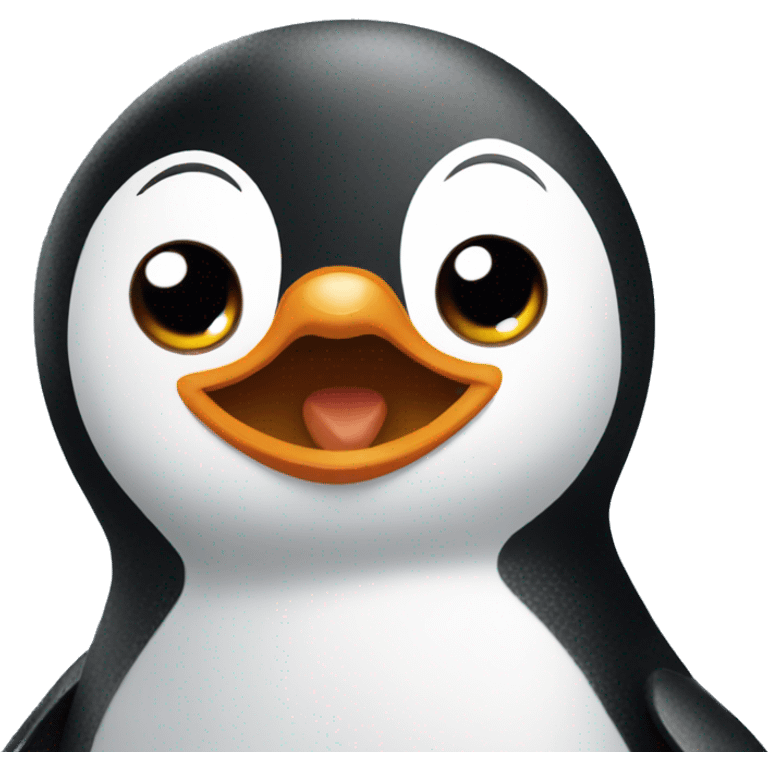 Pingüino tierno emoji