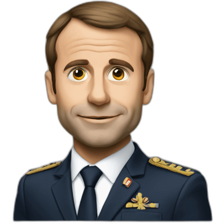 Macron avec de la vodka emoji