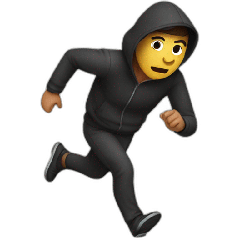 person from mexico running from a thief emoji