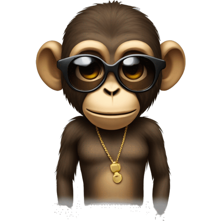 Monkey with shades emoji